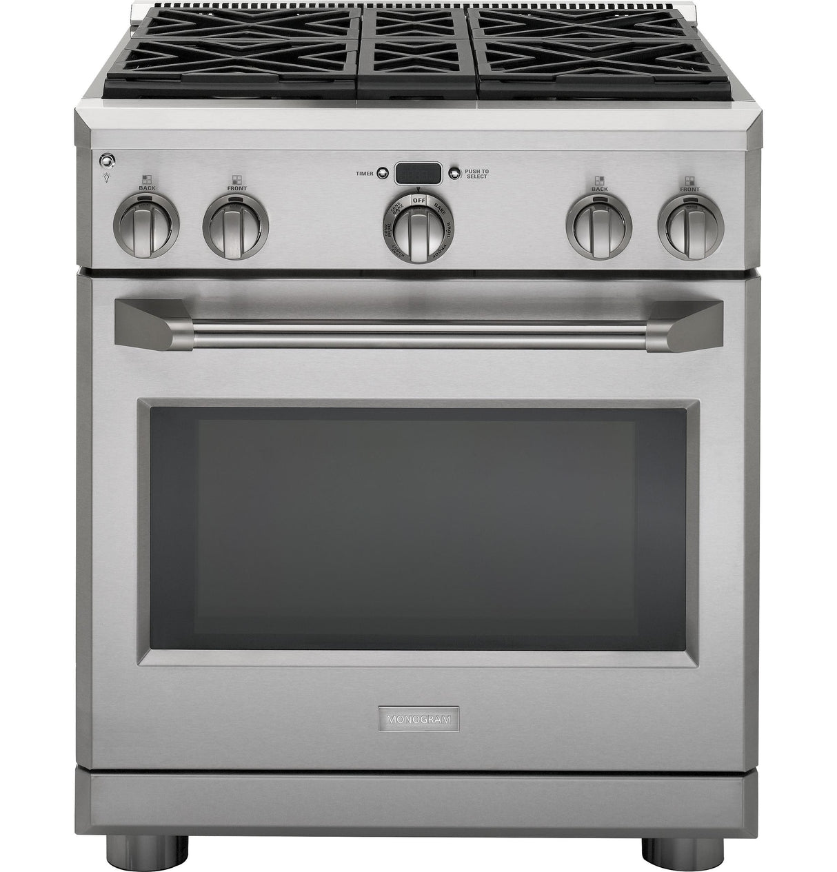 Monogram 30" All Gas Professional Range with 4 Burners (Liquid Propane)