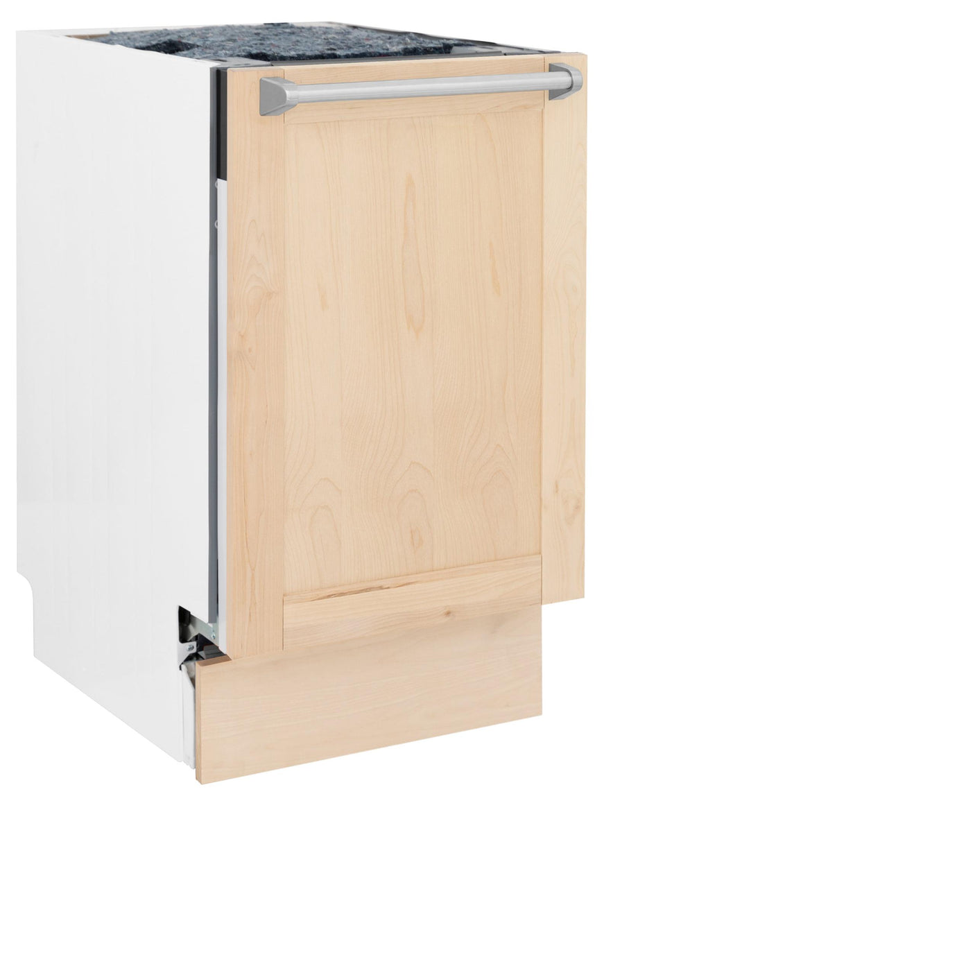 ZLINE 18" Tallac Series 3rd Rack Top Control Dishwasher with Traditional Handle, 51dBa [Color: Unfinished Wood]