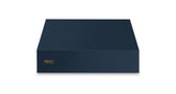36"W. 18"H. Wall Hood (Finish: Slate Blue, Trim: Brushed Brass)