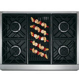 Monogram 36" Dual-Fuel Professional Range with 4 Burners and Grill (Natural Gas)