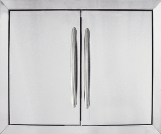 Medium Stainless Steel Double Door Set