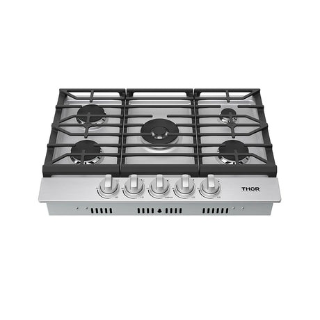 30 Inch Professional Gas Cooktop In Stainless Steel