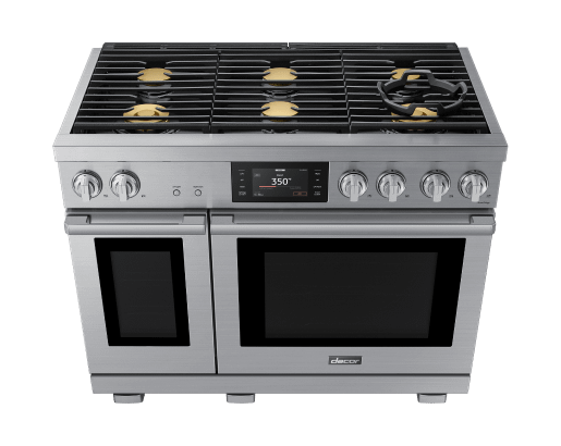 48" Gas Range, Silver Stainless, Natural Gas/Liquid Propane