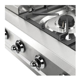 ILVE UHCP48FNSSCLP Nostalgie II 48 inch Built-In Gas Rangetop with Griddle, in Stainless Steel (Liquid Propane, Chrome)
