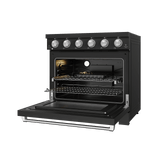 36 Inch Professional Electric Range In Black/stainless Steel  Gordon Ramsay Series