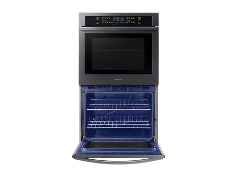 30" Double Wall Oven in Black Stainless Steel