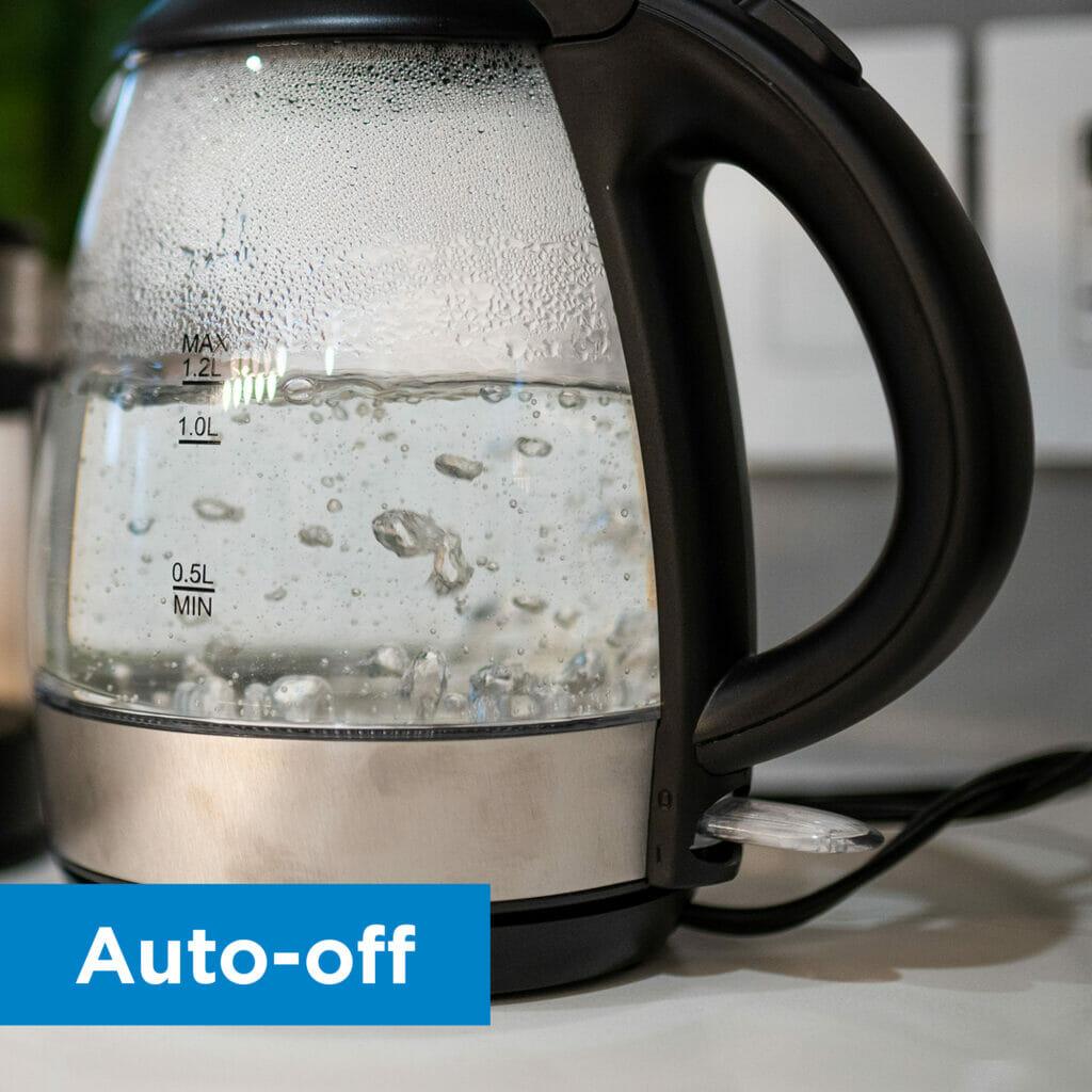 Danby 1.2L Glass Kettle in Black