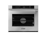 30" Single Wall Oven, Silver Stainless Steel with Pro Style Handle