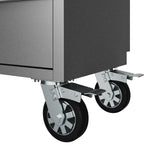 72" Inch 15-drawer Mobile Workbench In Stainless Steel