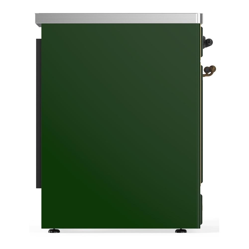 ILVE UMIB30QNR3EGB Majestic III 30 inch Induction Range with 4 Elements, 4 cu. ft. Oven Capacity (Solid Door, Emerald Green, Burnished)