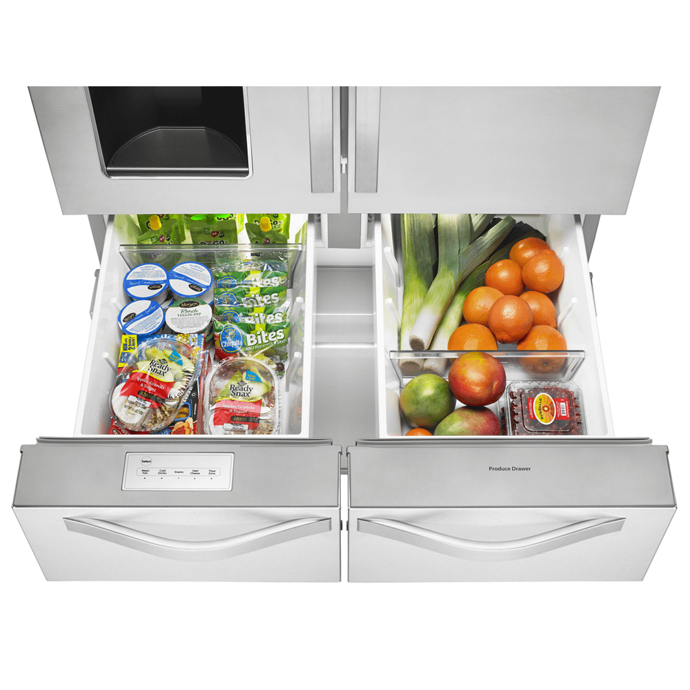 36-inch Wide Double Drawer French Door Refrigerator with Dual Cooling System - 26 cu. ft.