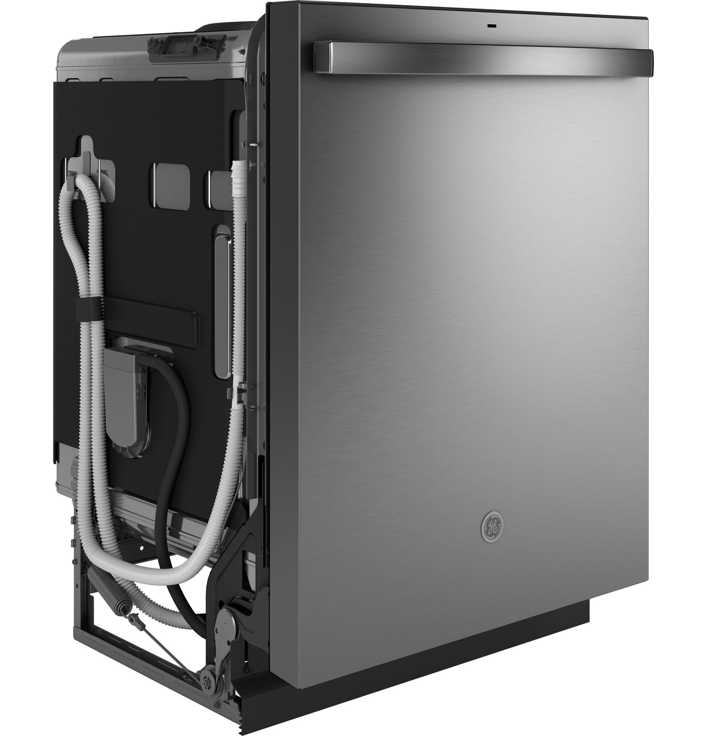 GE® ENERGY STAR® Fingerprint Resistant Top Control with Stainless Steel Interior Dishwasher with Sanitize Cycle