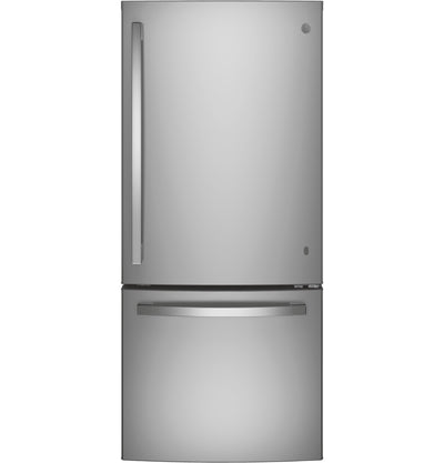 GE® ENERGY STAR® 21.0 Cu. Ft. Bottom-Freezer Refrigerator