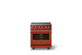 30"W. Induction Range (Finish: Spiced Cider, Trim: Polished Chrome)