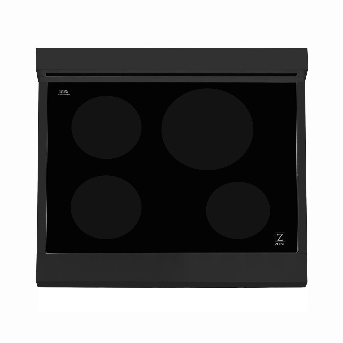 ZLINE Induction Range with a 4 Element Stove and Electric Oven in Black Stainless Steel (RAIND-BS-30)