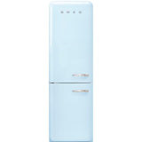 Approx 24" 50'S Style refrigerator with automatic freezer, Pastel blue, Left hand hinge