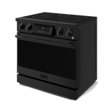 36 Inch Professional Electric Range With Tilt Panel Touch Control In Black  Gordon Ramsay Series