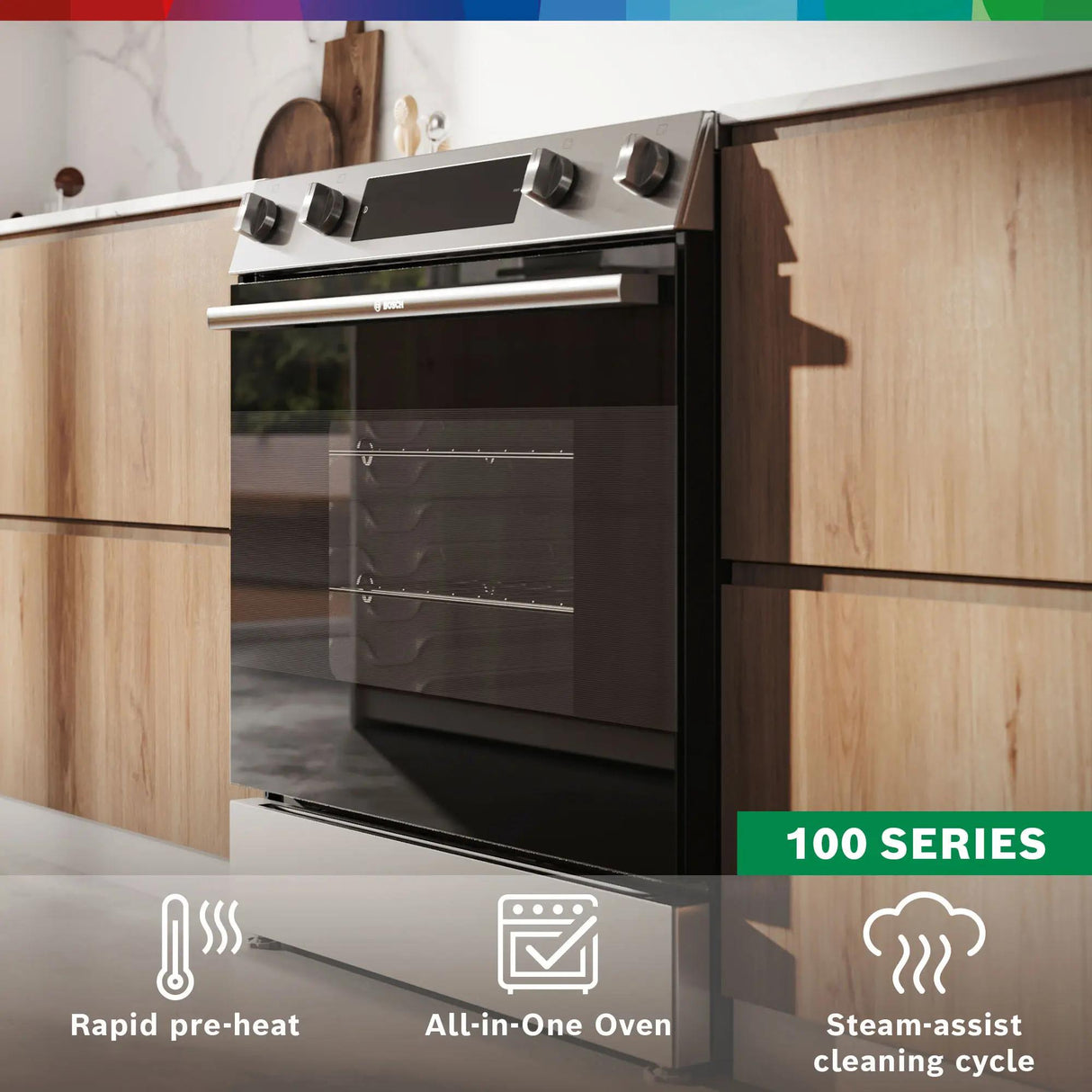 100 Series Electric Freestanding Range 30" Stainless Steel