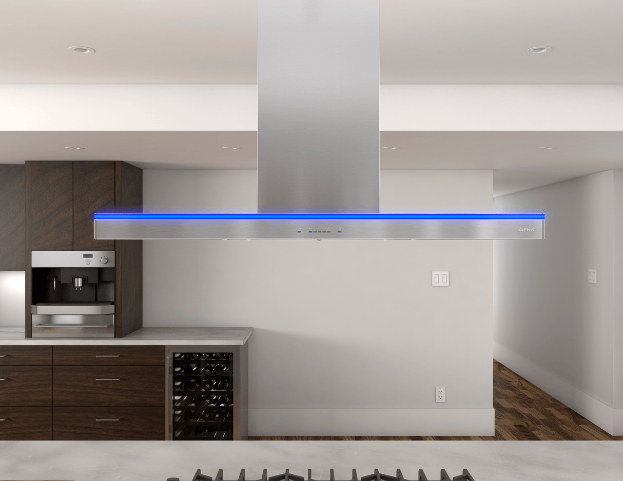Luce Island, 90cm, SS, 600 CFM, ACT, LED