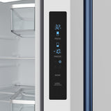 30 Inch French Door Counter Depth Refrigerator With Ice Maker - White/blue  Gordon Ramsay Series