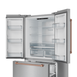 36 Inch 20.3 Cu Ft French Door Counter Depth Refrigerator With Ice Maker In Stainless Steel/rose Gold  Gordon Ramsay Series