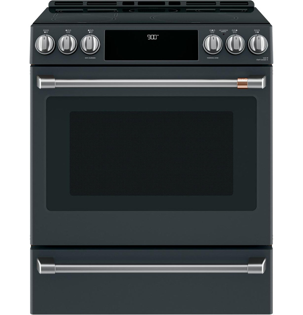 Café™ 30" Smart Slide-In, Front-Control, Induction and Convection Range with Warming Drawer