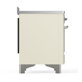 ILVE UMIB48NR3AWC Majestic III 48 inch Induction Range with 6 Elements, 5.02 cu. ft. Total Oven Capacity (Triple Glass Door, Antique White, Chrome)