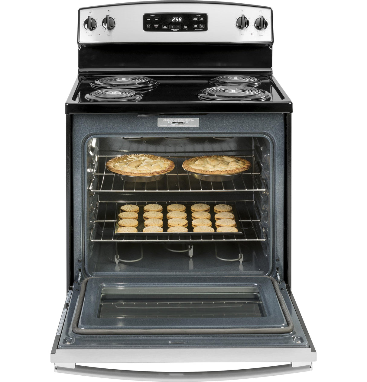 GE® 30" Free-Standing Self-Clean Electric Range