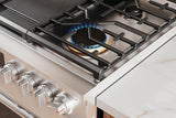 30" Gas Range with No Preheat and Air Fry
