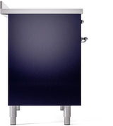 Nostalgie II 40 Inch Electric Freestanding Range in Blue with Chrome Trim
