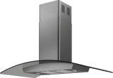 Ravenna Island, 42in, Black SS+Gray Glass, LED