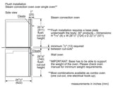 Benchmark™ Single Wall Oven 30'' Door hinge: Left, Stainless Steel