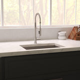 ZLINE 33 in. Meribel Undermount Single Bowl Satin Stainless Steel Kitchen Sink with Bottom Grid (SRS-33S)