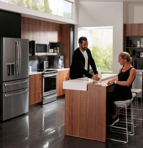 GE Profile™ ENERGY STAR® 27.9 Cu. Ft. Smart Fingerprint Resistant 4-Door French-Door Refrigerator with Door In Door