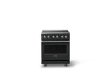 30"W. Electric Range (Finish: Antique Bronze, Trim: Polished Chrome)