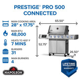 Prestige PRO 500 with Smart Technology , Natural Gas, Stainless Steel