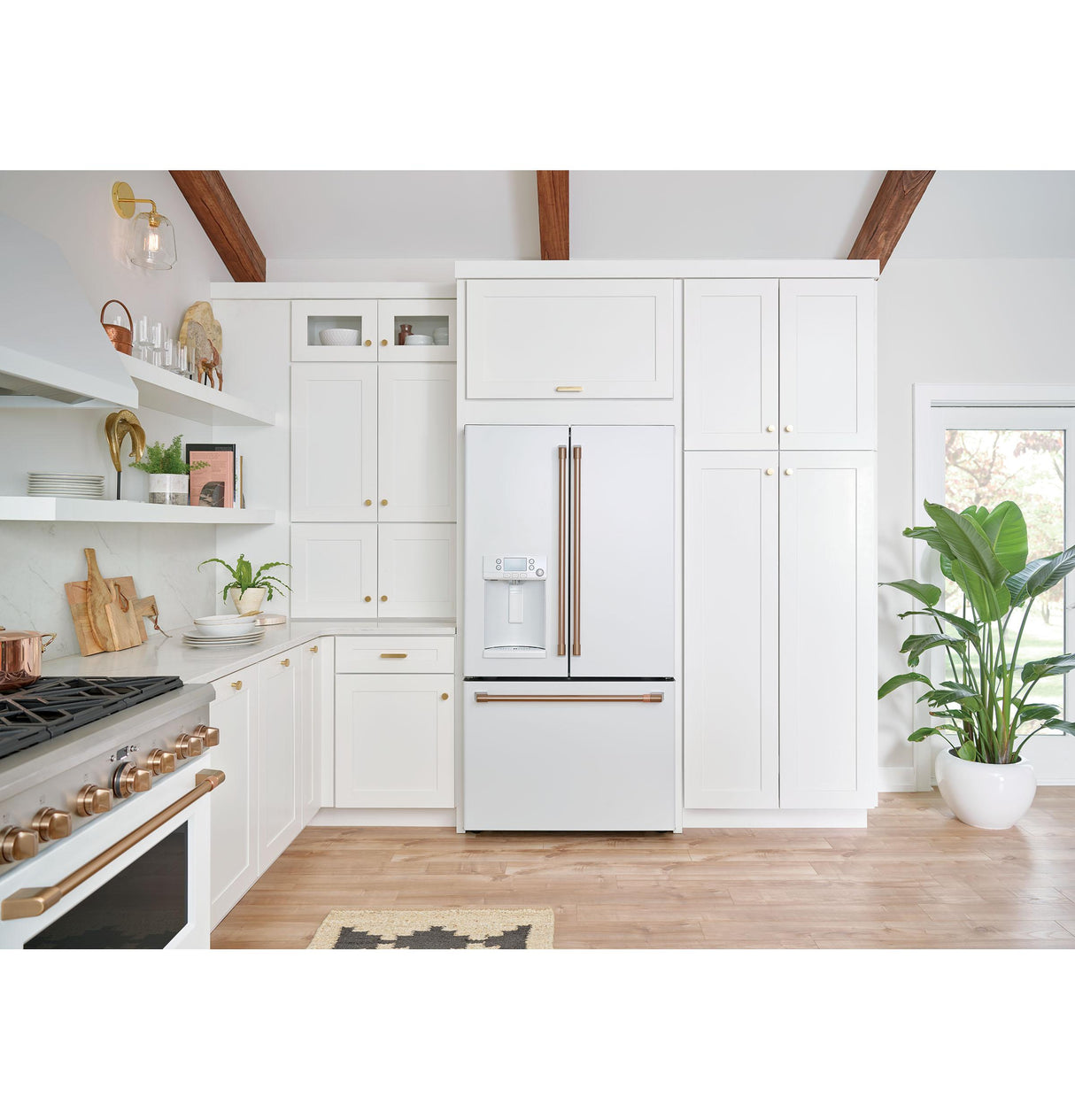 Café™ ENERGY STAR® 22.1 Cu. Ft. Smart Counter-Depth French-Door Refrigerator with Hot Water Dispenser