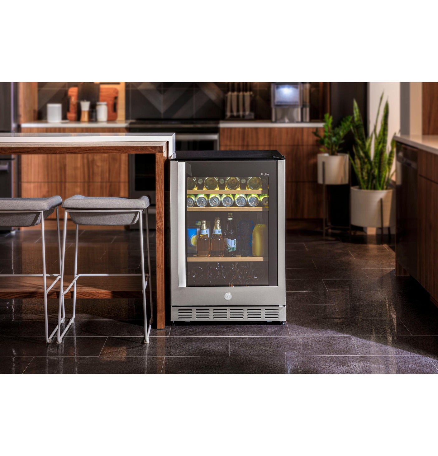 GE Profile™ 155-Can or 52-Bottle Beverage Center