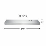 30" Overhead Range Hood