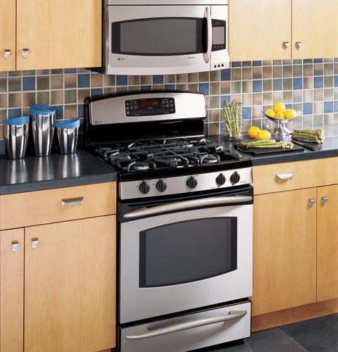 GE Profile 30" Free-Standing Self Clean Convection Gas Range with Warming Drawer