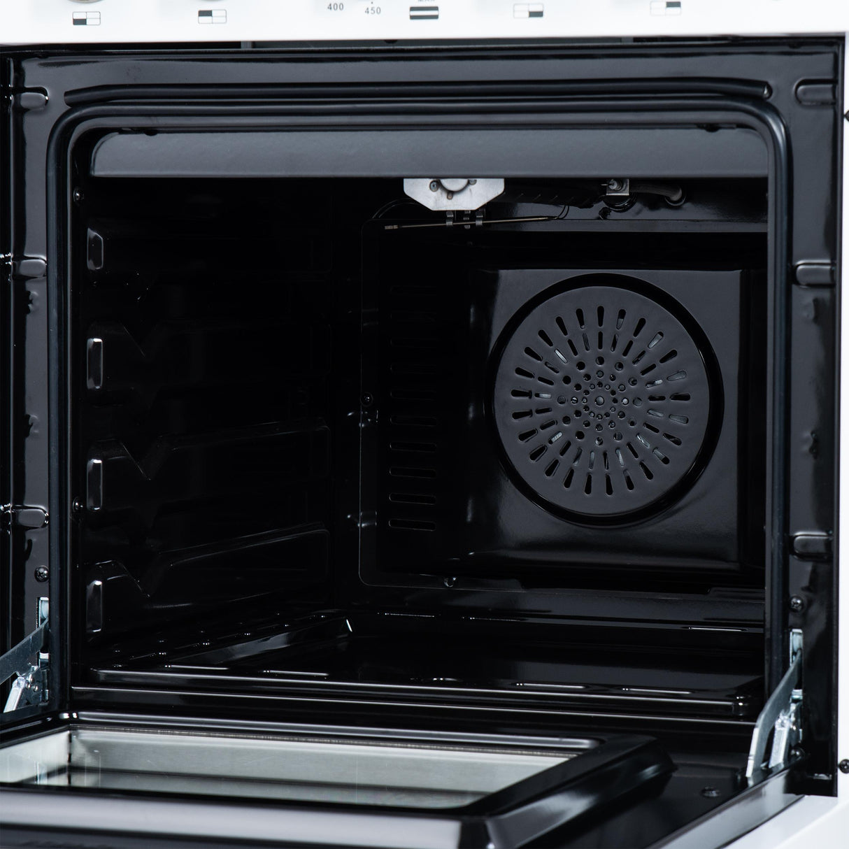 Forno Breno 24 Inch Freestanding Gas Range in White with Antique Brass, Compact Design