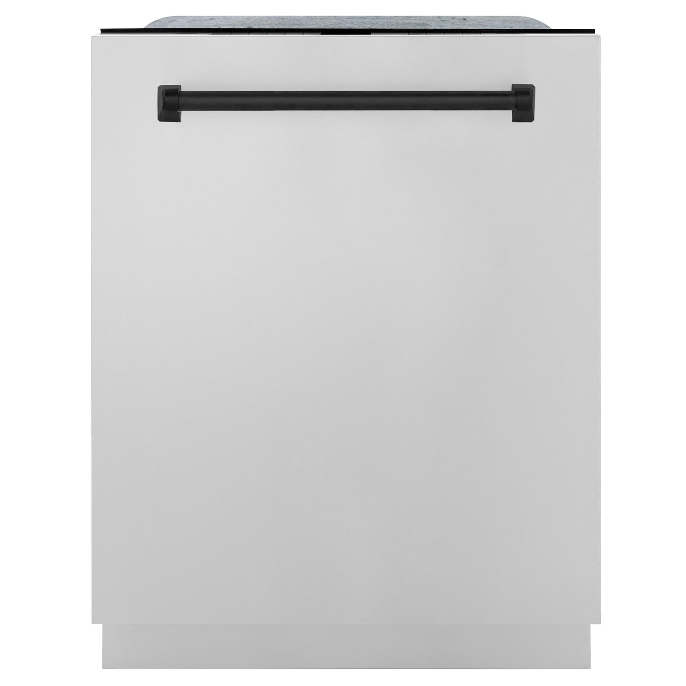ZLINE Autograph Edition 24" 3rd Rack Top Touch Control Tall Tub Dishwasher in Stainless Steel with Accent Handle, 45dBa (DWMTZ-304-24) [Color: Matte Black]