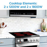 Danby 24-in TruAirFry Smooth top Slide-in Electric Range in Stainless Steel