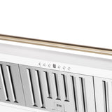 Forno Aria 48 Inch Wall-Mounted Range Hood in White