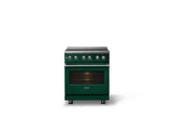 30"W. Induction Range (Finish: Ivy, Trim: Polished Chrome)