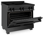 ZLINE 36" 4.6 cu. ft. Induction Range with a 5 Element Stove and Electric Oven in Black Stainless Steel (RAIND-BS-36)