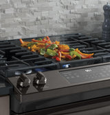 GE® 30" Slide-In Front-Control Convection Gas Range