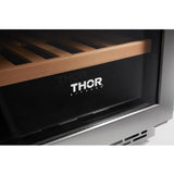 18 Inch Single Zone Built-in/freestanding Wine Cooler, 40 Wine Bottle Capacity