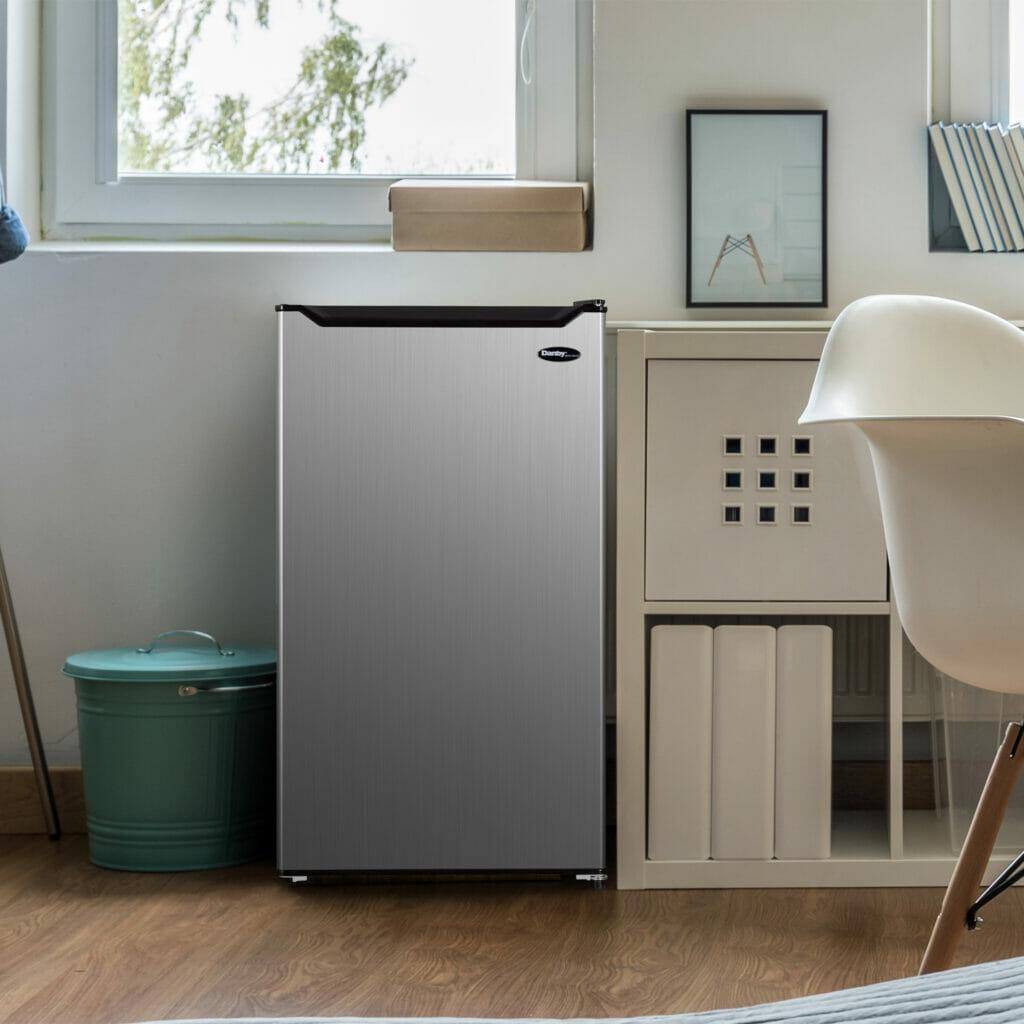 Danby 3.2 cu. ft. Compact Fridge in Stainless Steel Look