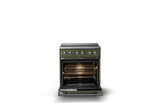 30"W. Electric Range (Finish: Martini, Trim: Polished Chrome)